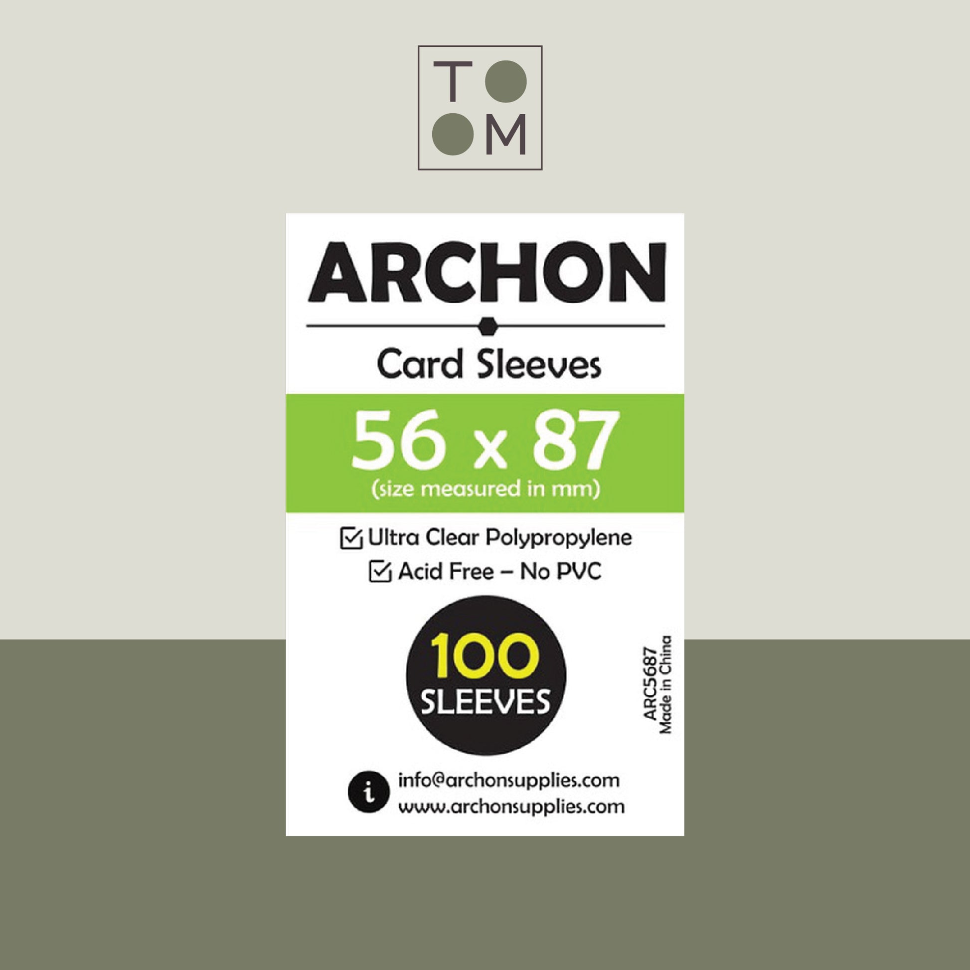 Archon Sleeves 56mm x 87mm