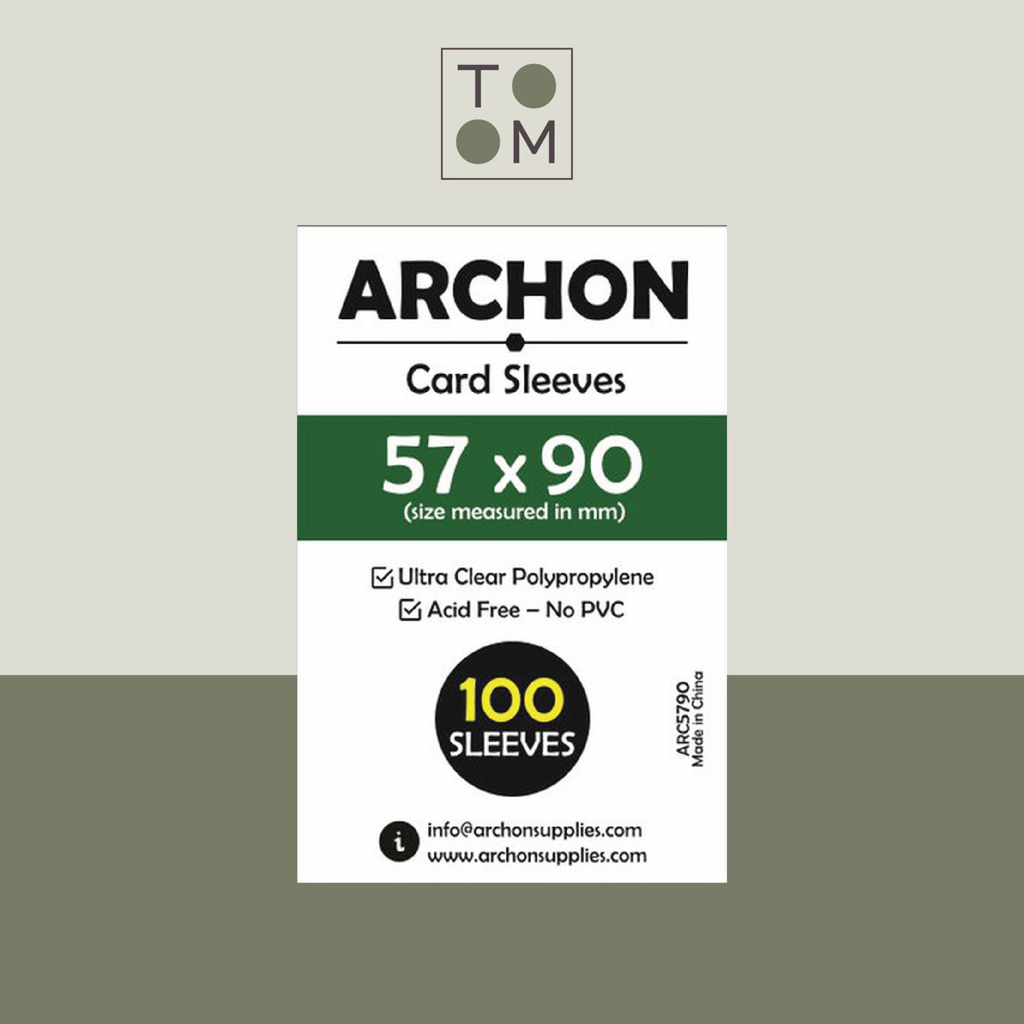 Archon Sleeves 57mm x 90mm